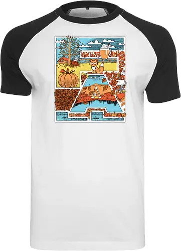 I love fall - Fall, Autumn - Raglan T-Shirt