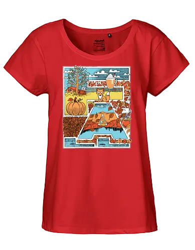I love fall - Fall, Autumn - Fairtrade Girl Shirt
