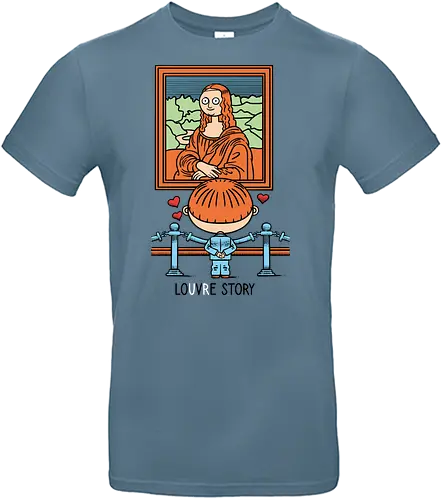 Louvre story - Louvre, Museum, Mona Lisa, Love - Standard T-Shirt