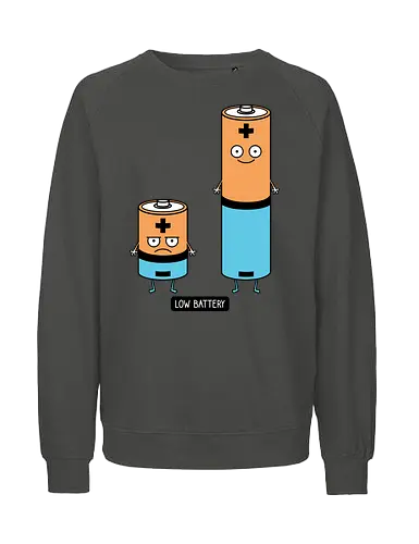 Low battery - Battery - Fairtrade Sweatshirt