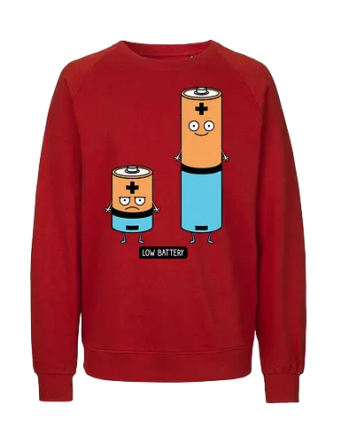 Low battery - Battery - Fairtrade Sweatshirt