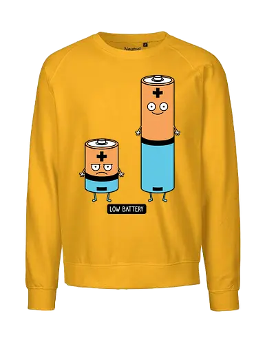 Low battery - Battery - Fairtrade Sweatshirt