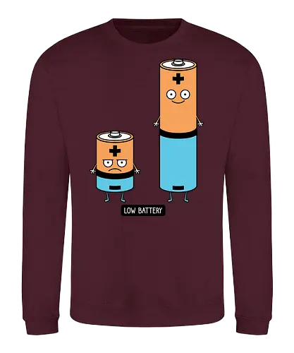 Low battery - Battery - Sweatshirt