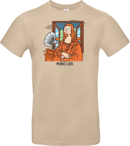 Mono Lisa - Music, Mono, Mona Lisa, Gramophone - Standard T-Shirt