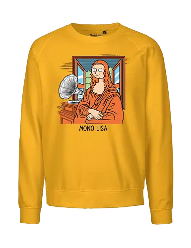 Mono Lisa - Music, Mono, Mona Lisa, Gramophone - Fairtrade Sweatshirt