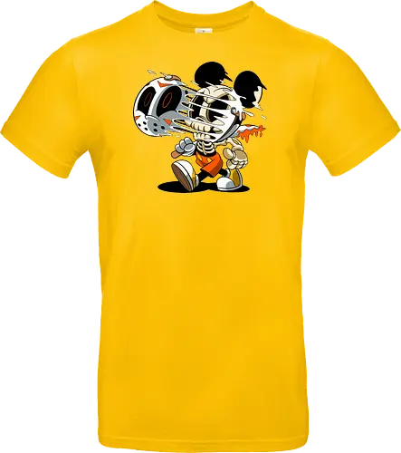 Skelett-Maus Slasher - Halloween Horror Cartoon Kunst - Mickey freaky art, estampa geek horror, Disney scary art, camiseta geek Halloween, Cartoon Horror Slasher, Halloween Terror Druck, freaky Maus Horror, Underground Slasher Kunst, Skelett Cartoon Halloween, Geek Terror Druck, klassischer Horror Cartoon, Pop Art Slasher, Horror Halloween Charakter, Cartoon Dark Art, Skelett Maus Horror, Eishockeymaske Cartoon, Slasher Cartoon Kunst, blutiges Messer Cartoon, Halloween Geek Kunst, Mickey Mouse horror, Jason Voorhees Disney, Mickey Halloween skeleton, Disney horror art, Sexta-Feira 13, Mickey zumbi, arte geek terror, camiseta horror Disney, Mickey Mouse Jason mask, cartoon horror, slasher art, cultura pop terror, Mickey Mouse esqueleto, Disney Halloween, Jason Voorhees mask, horror cartoon Disney - Standard T-Shirt