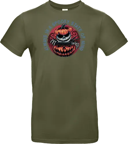 Spooky state of mind - Movie, animated, animation, horror, Halloween, pumpkin, skeleton, character, fantasy - Standard T-Shirt