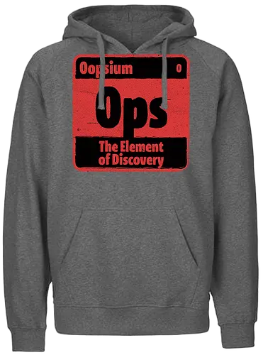 Element of Science Discovery - Science, Scientist, Sciencific, Science Art, Scientists, Science Humor, Science Joke, Funny Science, Stem, Humor, Joke, Fun, Retro Science, Sarcastic Science, Vintage Science, Funny Science Quote, Periodic Table, Periodic Table Joke, Periodic Table Parody, Funny, Sarcasm, Sarcastic, Irony, Ironic, Research, Physics, Chemistry, Chemistry Joke, Chemistry Humor, Biology, Mistakes, Accidents, Oopsie, Discover, Discovery - Fairtrade Hoodie