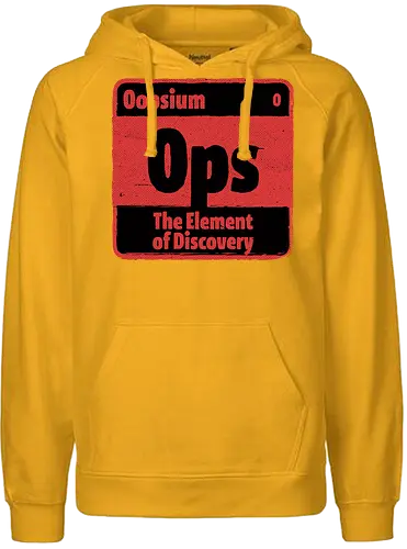 Element of Science Discovery - Science, Scientist, Sciencific, Science Art, Scientists, Science Humor, Science Joke, Funny Science, Stem, Humor, Joke, Fun, Retro Science, Sarcastic Science, Vintage Science, Funny Science Quote, Periodic Table, Periodic Table Joke, Periodic Table Parody, Funny, Sarcasm, Sarcastic, Irony, Ironic, Research, Physics, Chemistry, Chemistry Joke, Chemistry Humor, Biology, Mistakes, Accidents, Oopsie, Discover, Discovery - Fairtrade Hoodie
