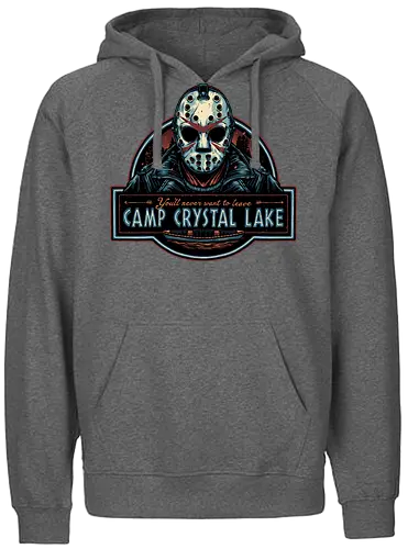 Never leave the camp - Horror, Halloween, movie, horror movie, villain, classic movie - Fairtrade Hoodie