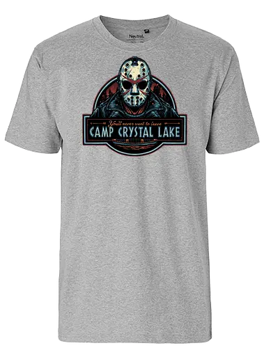 Never leave the camp - Horror, Halloween, movie, horror movie, villain, classic movie - Fairtrade T-Shirt