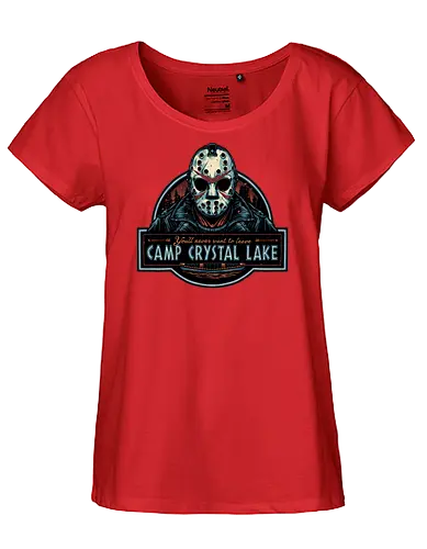 Never leave the camp - Horror, Halloween, movie, horror movie, villain, classic movie - Fairtrade Girl Shirt