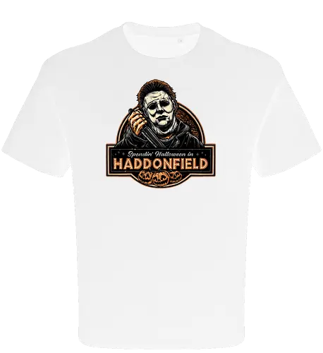Halloween in Haddonfield - Horror, Halloween, movie, horror movie, villain, classic movie - Oversize T-Shirt