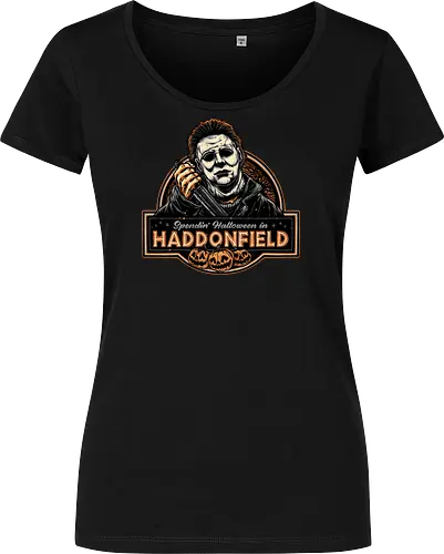 Halloween in Haddonfield - Horror, Halloween, movie, horror movie, villain, classic movie - Women T-Shirt