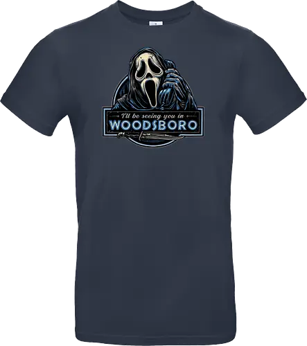 See you in Woodsboro - Horror, Halloween, movie, horror movie, villain, classic movie - Standard T-Shirt