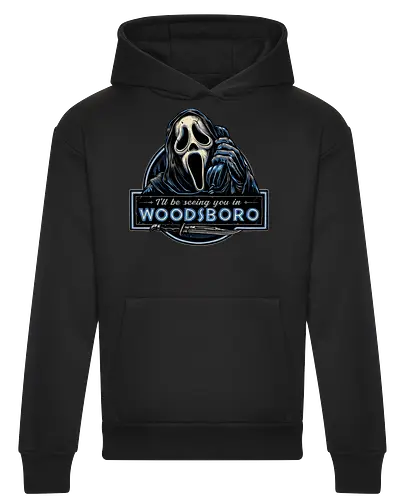 See you in Woodsboro - Horror, Halloween, movie, horror movie, villain, classic movie - Heavyweight Hoodie