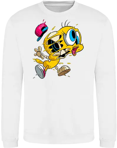 Freaky Streetwear Gelber Kanarienvogel - Underground Horror Cartoon - freaky Vogel Kunst, Gangster Cartoon Horror, urbane Neon Pop Art, Skelett Kanarienvogel Streetwear, gelber Kanarienvogel Horror, Cartoon Streetwear Freaky, freaky Mütze Cartoon, gelbes Kanarienvogel Skelett, Tweety Bird freaky, Looney Tunes streetwear, cartoon underground, Warner Bros horror, Tweety Bird gangster, hip hop cartoon, Looney Tunes horror, Tweety Bird skeleton, cartoon horror art, Tweety Bird streetwear, Looney Tunes fan art, Underground Cartoon Kunst, Hip Hop Cartoon Horror, Geek Streetwear Druck, Zombie Kanarienvogel Mütze, alternative urbane Kunst, Neon Cartoon Horror, lebhafter Horror Druck - Sweatshirt