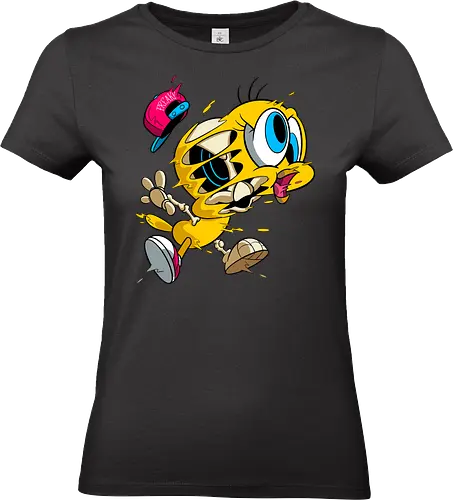 Freaky Streetwear Gelber Kanarienvogel - Underground Horror Cartoon - freaky Vogel Kunst, Gangster Cartoon Horror, urbane Neon Pop Art, Skelett Kanarienvogel Streetwear, gelber Kanarienvogel Horror, Cartoon Streetwear Freaky, freaky Mütze Cartoon, gelbes Kanarienvogel Skelett, Tweety Bird freaky, Looney Tunes streetwear, cartoon underground, Warner Bros horror, Tweety Bird gangster, hip hop cartoon, Looney Tunes horror, Tweety Bird skeleton, cartoon horror art, Tweety Bird streetwear, Looney Tunes fan art, Underground Cartoon Kunst, Hip Hop Cartoon Horror, Geek Streetwear Druck, Zombie Kanarienvogel Mütze, alternative urbane Kunst, Neon Cartoon Horror, lebhafter Horror Druck - Standard T-Shirt (Women)