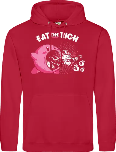 Eat The Rich - Eat The Rich, anti capitalism, funny, monopoly, billionaires - Standard Hoodie