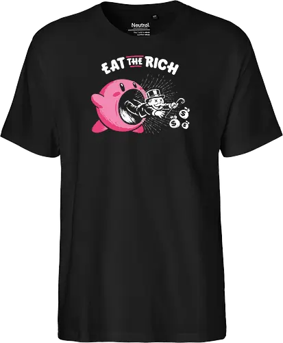 Eat The Rich - Eat The Rich, anti capitalism, funny, monopoly, billionaires - Fairtrade T-Shirt