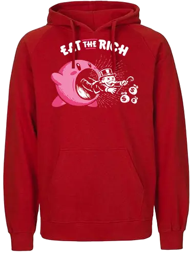 Eat The Rich - Eat The Rich, anti capitalism, funny, monopoly, billionaires - Fairtrade Hoodie