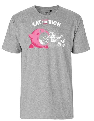 Eat The Rich - Eat The Rich, anti capitalism, funny, monopoly, billionaires - Fairtrade T-Shirt