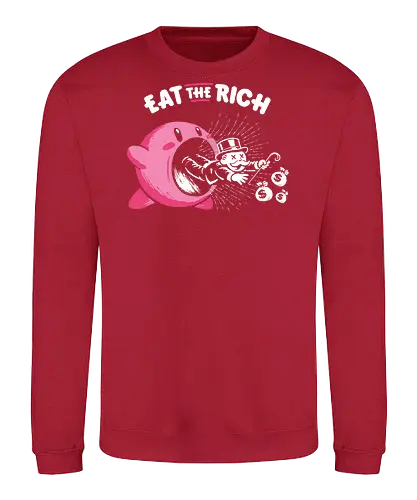 Eat The Rich - Eat The Rich, anti capitalism, funny, monopoly, billionaires - Sweatshirt