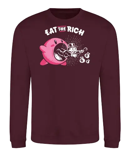 Eat The Rich - Eat The Rich, anti capitalism, funny, monopoly, billionaires - Sweatshirt