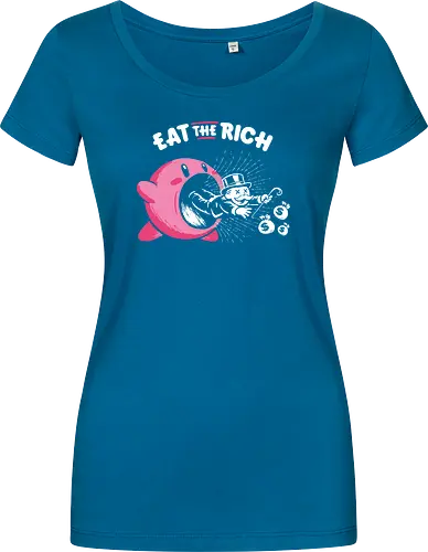 Eat The Rich - Eat The Rich, anti capitalism, funny, monopoly, billionaires - Women T-Shirt