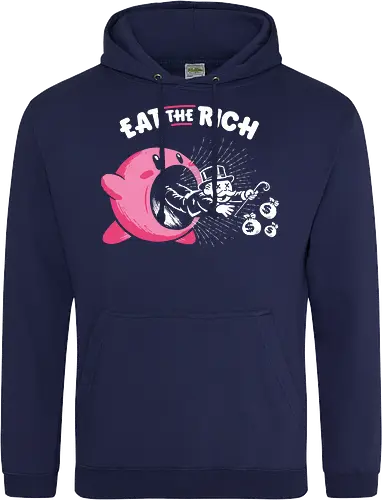 Eat The Rich - Eat The Rich, anti capitalism, funny, monopoly, billionaires - Standard Hoodie
