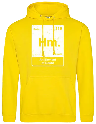 Hm an element of doubt - science, elements table, periodic table, hm, element of doubt, funny - Standard Hoodie