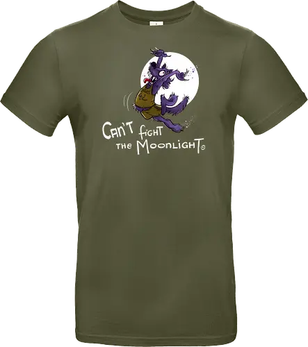 Can’t fight the Moonlight. - Halloween, Wolf, Werwolf, Monsta, Nedde, Mond, Mondlicht, Tanzen, Coyote Ugly, Teenwolf - Standard T-Shirt