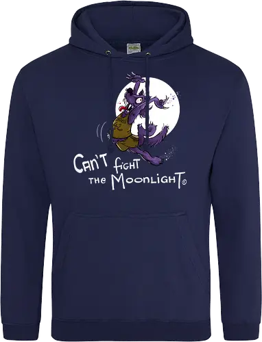 Can’t fight the Moonlight. - Halloween, Wolf, Werwolf, Monsta, Nedde, Mond, Mondlicht, Tanzen, Coyote Ugly, Teenwolf - Standard Hoodie