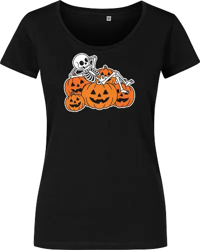 Pumpkin Patch Phantom: The Ghost Pup - ghost dog shirt, halloween pumpkin tee, negative space apparel, spooky cute streetwear, jack o lantern graphic, nostalgic halloween clothing, minimalist autumn fashion, phantom pup design, creepy kawaii merch, subtle pop culture shirt - Women T-Shirt