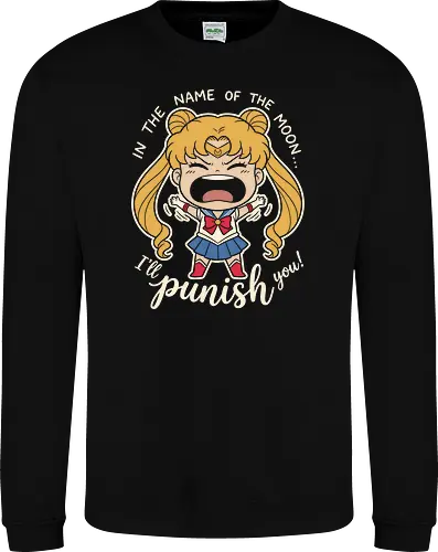 Crybaby Crusader: The Punishing Princess - Sailor Moon shirt, crying anime girl graphic, kawaii magical girl apparel, 90s retro anime streetwear, funny shoujo manga tee, Usagi Tsukino merch, pastel aesthetic clothing, chibi anime character, nostalgic pop culture shirt, funny quote graphic tee - Sweatshirt