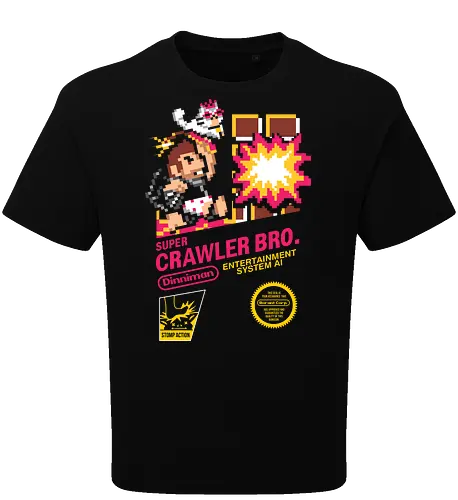 Super Crawler - dungeon, crawler, carl, donut, parody, design, demonigote, funny, book, retro, pixel - Oversize T-Shirt