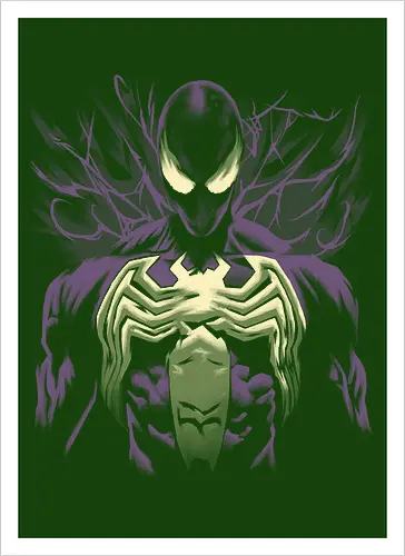 Alien Symbiote - Superhero, Symbiote, Symbiote - Artprint