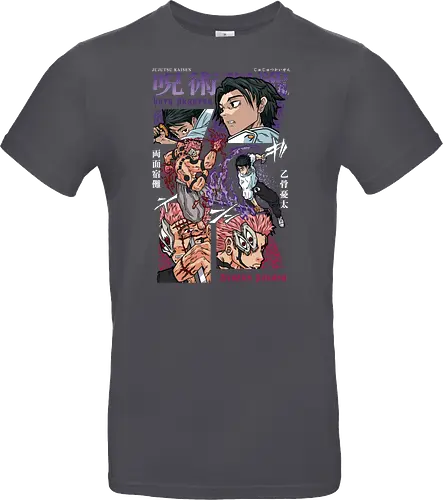 Yuta vs Sukuna Final Curse JJK - Yuta Okkotsu, Ryomen Sukuna, Jujutsu, final battle, cursed clash, dark anime art, manga fan gift, otaku apparel - Standard T-Shirt