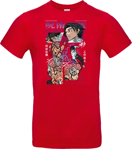 Yuta vs Sukuna Final Curse JJK - Yuta Okkotsu, Ryomen Sukuna, Jujutsu, final battle, cursed clash, dark anime art, manga fan gift, otaku apparel - Standard T-Shirt