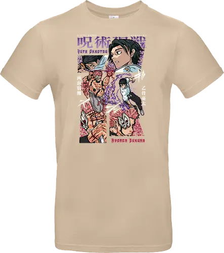 Yuta vs Sukuna Final Curse JJK - Yuta Okkotsu, Ryomen Sukuna, Jujutsu, final battle, cursed clash, dark anime art, manga fan gift, otaku apparel - Standard T-Shirt