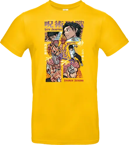 Yuta vs Sukuna Final Curse JJK - Yuta Okkotsu, Ryomen Sukuna, Jujutsu, final battle, cursed clash, dark anime art, manga fan gift, otaku apparel - Standard T-Shirt