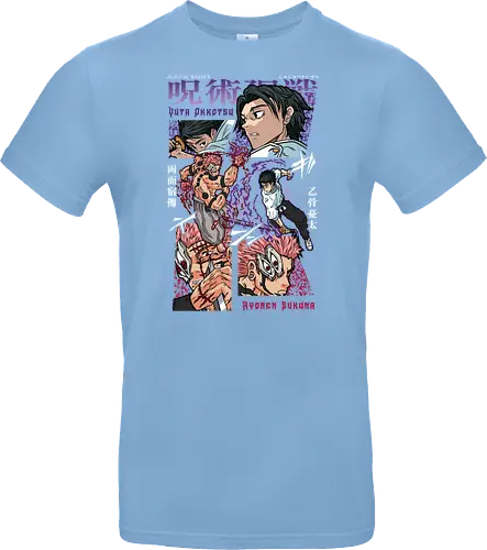 Yuta vs Sukuna Final Curse JJK - Yuta Okkotsu, Ryomen Sukuna, Jujutsu, final battle, cursed clash, dark anime art, manga fan gift, otaku apparel - Standard T-Shirt