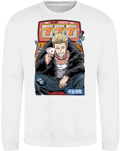 Hakari JJK Jackpot Energy - Hakari Kinji, Jujutsu, casino vibes, dark anime, otaku gift, anime fan, bold graphic, shonen - Sweatshirt