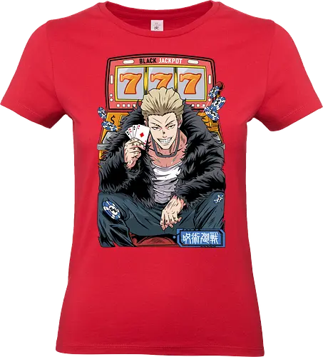 Hakari JJK Jackpot Energy - Hakari Kinji, Jujutsu, casino vibes, dark anime, otaku gift, anime fan, bold graphic, shonen - Standard T-Shirt (Women)