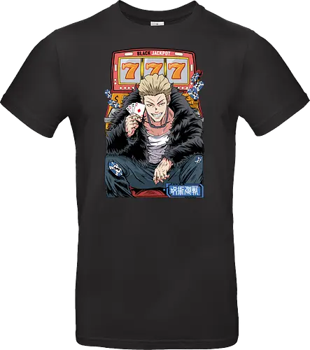 Hakari JJK Jackpot Energy - Hakari Kinji, Jujutsu, casino vibes, dark anime, otaku gift, anime fan, bold graphic, shonen - Standard T-Shirt