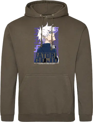 Satoru Gojo Japan Limitless Legend - Gojo Satoru, JJK strongest, Japan style, white hair anime, anime fan gift, cool sorcerer, minimalist design, Jujutsu - Standard Hoodie