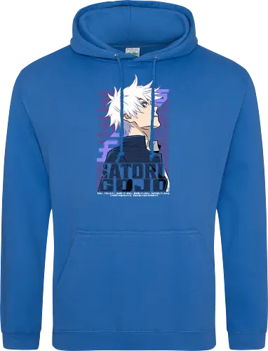 Satoru Gojo Japan Limitless Legend - Gojo Satoru, JJK strongest, Japan style, white hair anime, anime fan gift, cool sorcerer, minimalist design, Jujutsu - Standard Hoodie