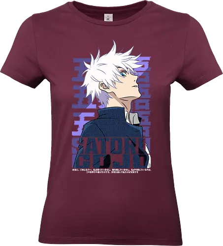 Satoru Gojo Japan Limitless Legend - Gojo Satoru, JJK strongest, Japan style, white hair anime, anime fan gift, cool sorcerer, minimalist design, Jujutsu - Standard T-Shirt (Women)