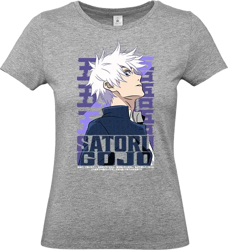 Satoru Gojo Japan Limitless Legend - Gojo Satoru, JJK strongest, Japan style, white hair anime, anime fan gift, cool sorcerer, minimalist design, Jujutsu - Standard T-Shirt (Women)