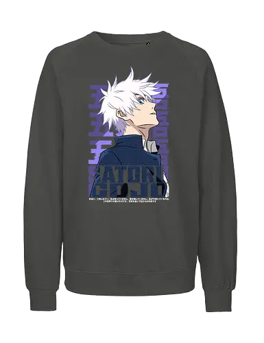 Satoru Gojo Japan Limitless Legend - Gojo Satoru, JJK strongest, Japan style, white hair anime, anime fan gift, cool sorcerer, minimalist design, Jujutsu - Fairtrade Sweatshirt